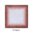 thumbnail image 3 of Better Trends Square Bath Mat 24" x 24", 100% Cotton Non Slip Bathroom Rug, Water Absorbent, Machine Washable Bath Rug, Rose - Torrent Collection, 3 of 6