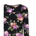 thumbnail image 5 of FOLUNSI Womens Plus Size Long Sleeve Tunic Tops Casual Floral Henley Shirts M-4X, 5 of 7