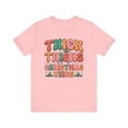 thumbnail image 2 of Thick Thighs and Christmas Vibes Groovy Women's Christmas Shirt, 2 of 10