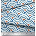 thumbnail image 3 of Soimoi Poly Georgette Fabric Scales Geometric Print Fabric by Yard 42 Inch Wide, 3 of 3