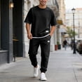 thumbnail image 1 of Men's Suits for Everyday Wear Knit Casual Modern Semi Formal Comfortable Stitching Design for Daily Style, 1 of 5