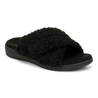 UGG Women's Fluff Yeah Slide Slipper Black, Sheepskin Upper