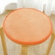 thumbnail image 5 of Taburete redondo de madera maciza con cojín para silla, cojín grueso para las cuatro estaciones, cojín redondo de esponja para asiento de taburete, cojín grueso de felpa flocada., 5 of 7