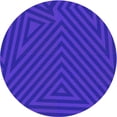 thumbnail image 1 of Ahgly Company Indoor Round Patterned Lovely Purple Area Rugs, 5' Round, 1 of 6