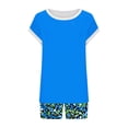 thumbnail image 5 of Uootdi 2 Piece Outfits for Women Floral Print Top and Shorts Set Casual Loose Fit Lightweight Soft Comfy Summer Set Gift, 5 of 6