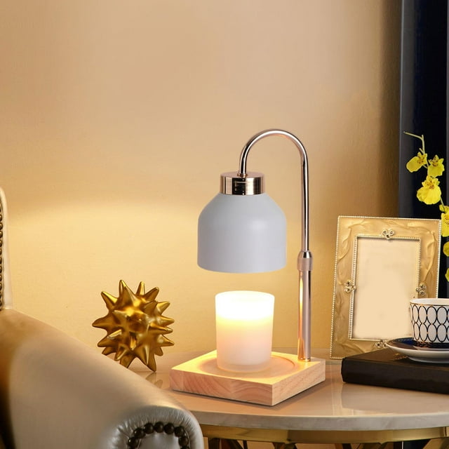 Candle Warmer Lamp Candle Heater Lamp Flameless Top Down Candle Melting Lamp White