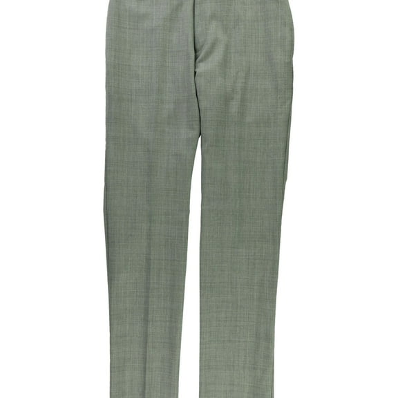 Ralph Lauren Mens Checkered Dress Pants Slacks, Grey, 34W x UnfinishedL