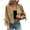 Khaki, variant on Kaemgyyd Cardigan Sweaters for Women Casual Fashion Long Sleeve Open Front Knit Cropped Coats Hollow out Tie up Outerwear