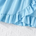 thumbnail image 6 of TOWED22 Toddler Girls Vintage Party Dress Ruffled Sleeve A-Line Tulle Flower Girl Dresses for Wedding,Birthday(Sky Blue,5-6 Y), 6 of 9