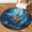 Multicolour 3, variant on CURLYOOT Round Rug 3ft Galaxy Horse Area Rug, Washable Circle Mat Non Slip Floor Carpet Mat, Soft Indoor Rugs for Entryway Living Room Dining Room Bedroom