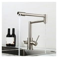 thumbnail image 1 of Matte Black Kitchen Folding Faucet With Pure Water Cold Hot Kitchen Modern Drinking Water 3 Way Filtered Faucet Mixer ,Easy to Install, 1 of 7