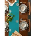 thumbnail image 5 of Hokiten Table Runners 70 Inches Long Dress Scarves, Teal Farmhouse Coffee/Dining/Kitchen Table Decor, Holiday Table Runner, Turquoise Pure Teal 13x70 Inch, 5 of 7
