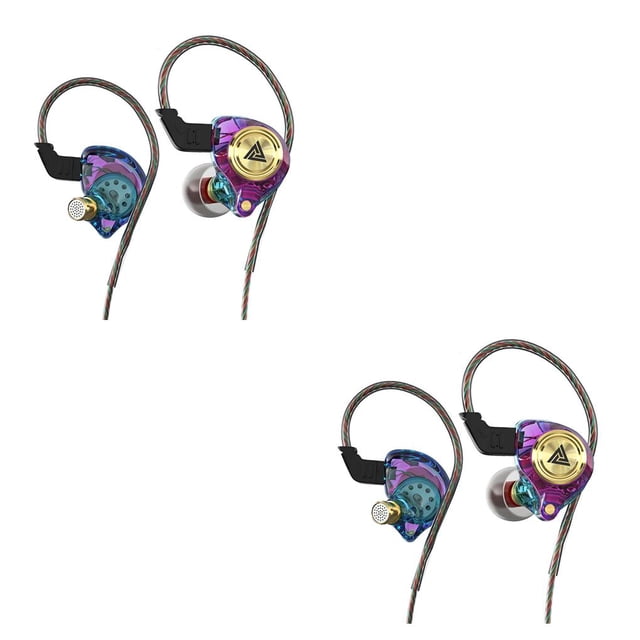 ZLight AK3 FiLe Wired Earbuds 3.5mm Music Sound Earphone with Mic Dynamic Calling Headset Replacement with Eaps Colorful 2Set
