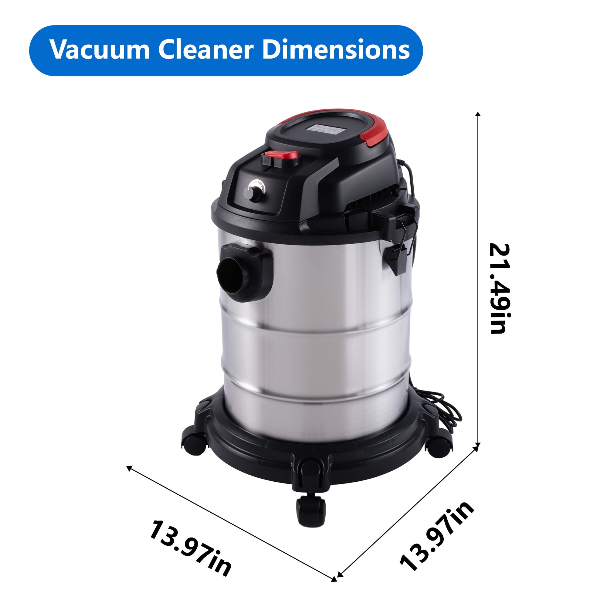 6 Peak HP 3-in-1 Wet Dry Vac 8 Gal Blows Cleans Floors Cars Gaps