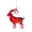 Christmas Decorations-A, variant on Red Goat Acrylic Hanging Decor for Christmas Tree, 2D Flat Sparkling Animal Ornament with Gold String, Hanging Decor for Christmas Tree Home Party Christmas Decorations Gifts
