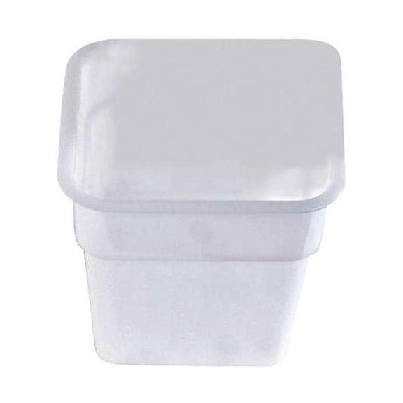 Crestware Stackable Food Storage Container, White, Polyethylene SQW8