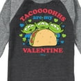 thumbnail image 3 of Toy Story - Tacos Are My Valentine - Toddler And Youth Raglan Graphic T-Shirt, 3 of 4