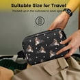 thumbnail image 5 of Toiletries Bag,Australian Shepherd Dog and Footprints Mens Womens Toiletry Bag Bathroom Bag,Waterproof Toiletry Travel Bag Dopp Kit Shaving Bag 11x6.3x5.1 Inch, 5 of 5