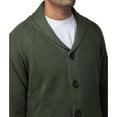 thumbnail image 4 of X RAY JEANS Mens Shawl Collar Cardigan, Olive, L, 4 of 6