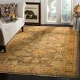thumbnail image 4 of Safavieh  Couture Hand-knotted Oushak Aygun Traditional Oriental Wool Rug with Fringe 10' x 14' 10' x 14' Indoor,Handmade Living Room,Bedroom,Dining, 4 of 5