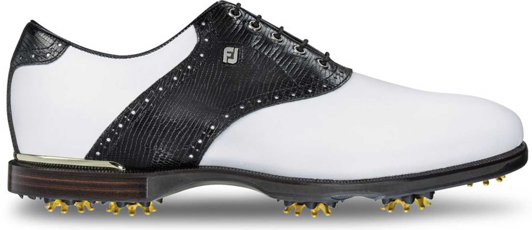 FootJoy Icon Black Saddle Golf Shoes 