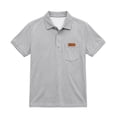 thumbnail image 2 of HAOTAGS Boys Short-Sleeve Uniform Shirt (2-15) Classic Turn-Down Collar Breathable Polo Shirts for Back-to-School Gray Size 7, 2 of 9