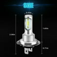 thumbnail image 4 of 4 Uds 1860 H7 80W lámpara de luz antiniebla LED de alta potencia bombilla de faro delantero de coche 6000K luz blanca, 4 of 5