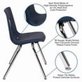 thumbnail image 3 of Advantage Navy Student Stack School Chair - 18-inch ADV-SSC-18NAVY, 3 of 7