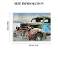thumbnail image 2 of Chilfamy Rusty Truck Canvas Print On Canvas Wall Decor For Home Bedroom Kitchen - Ready To Hang Fashion Art Pictures 20x16in, 2 of 6