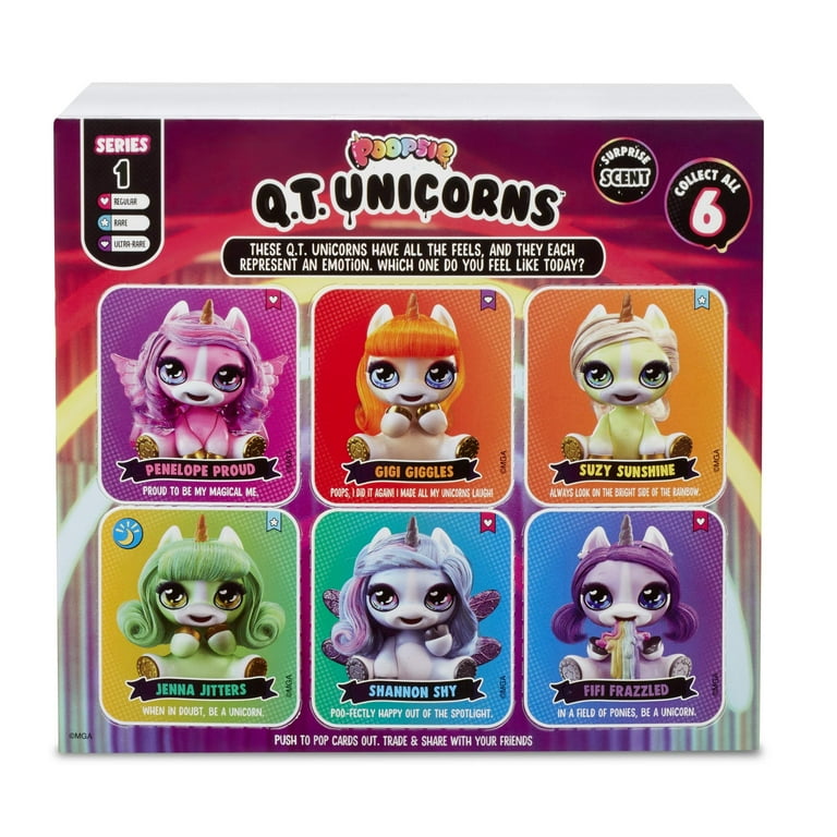 Poopsie Q.T. Unicorns Fifi Frazzled Cute Collectible Purple Unicorn With Brushable Hair And Surprise Scent Walmart