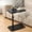 Black, variant on DuoBao C-Shaped Side Table, 360° Swivel Height Adjustable, Lightweight Portable TV Tray Snack End Table for Couch Sofa Side Table Bed Small Spaces Black Walnut Wood