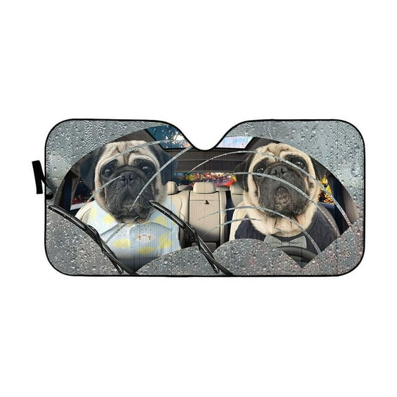 3D Rain Pugs Windshield Sunshade Universal Fit Cars Suv Truck