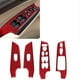 thumbnail image 4 of 4Pcs for 2006-2011 Red Carbon Fiber Window Switch Cover Trim, 4 of 5
