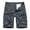 Dark Gray, variant on XMMSWDLA Men's Cargo Shorts Casual Cotton Multi-Pockets Elastic Waist Shorts Black Athletic Shorts for Men