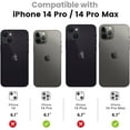 thumbnail image 2 of for iPhone 14 Pro / iPhone 14 Pro Max Camera Lens Protector, 9H Tempered Glass Camera Cover Screen Protector Metal Individual Ring Protector for iPhone 14Pro 6.1 inch iPhone 14 ProMax 6.7 inch 2022, 2 of 5
