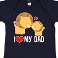 thumbnail image 4 of Inktastic Fathers Day I Love My Dad Boys Lion Boys or Girls Baby Bodysuit, 4 of 5