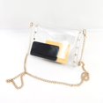 thumbnail image 4 of MesaSe Sac de Courses Transparent en PVC Mode Rivets Chaîne de Sac de Voyage Petit Sac à Main, 4 of 10