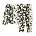 thumbnail image 2 of Kids Halloween Pajamas Toddler Pumpkin Ghost Bat Print Boys Pajamas Set Long Sleeve Crewneck Soft Comfort Top Shirts Pants Set Kids Girl Pajamas Size 5T, 2 of 5