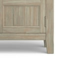 thumbnail image 4 of Burlington 30"WD Wood Transitional Low Storage Cabinet in Distressed Gray, 4 of 9