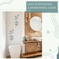 thumbnail image 5 of 2 Pieces Metal Tree Leaf Wall Decor Vine Olive Branch Leaf Wall Art Living Room, Hallway Wall Decor Outdoor Decoration(Blue Brown Colors), 5 of 6