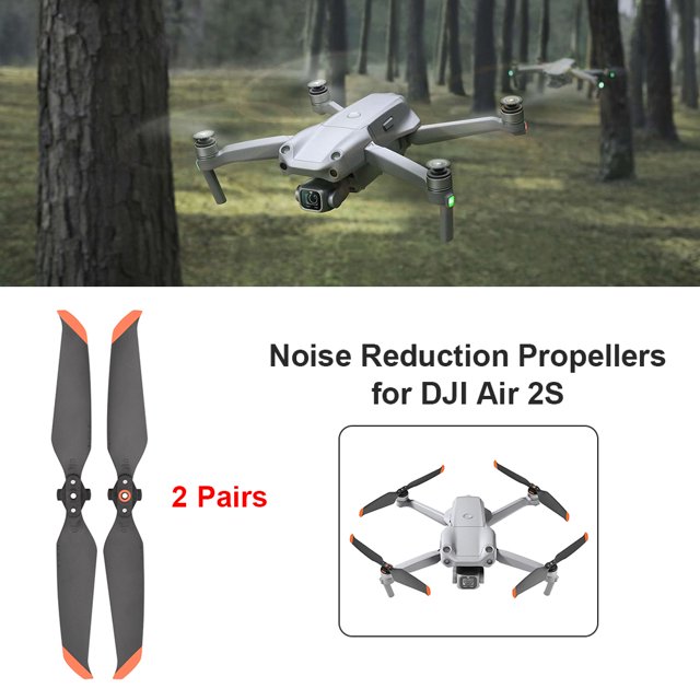 1/2/4 pares de hélices de liberación rápida, palas de utilería para drones de bajo ruido para DJI Air 2S Ndcxsfigh Para estrenar