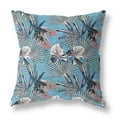 thumbnail image 6 of Plant Illusion Indoor/Outdoor Fabric Pillow in Black Blue 20x20, 6 of 8