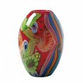 thumbnail image 1 of Red Freeform Floral Art Glass Vase, 1 of 1