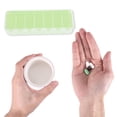 thumbnail image 4 of Unique Bargains 1 Pc Pill Case 7 Grid Design Pill Box Green, 4 of 6