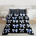 thumbnail image 2 of Feelyou Blue Watercolor Bow Full Size Comforter Sets, Fairy Princess Bedding Sets, 3pcs, 2 of 8