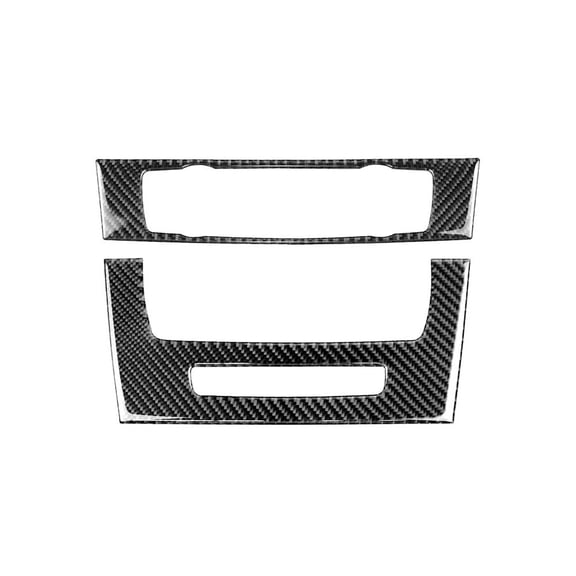 FYUU Real Carbon Fiber Interior Air Conditioning CD Panel Cover Trim For BMW 3 Series E90 E92 E93 2005-2012