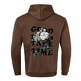thumbnail image 5 of Valora Men Sweatshirt Men’ s Hoodies Sweatshirts | Mens Autumn And Winter Fashion Casual Long Sleeved Hooded Sports Sweater Coffee 2XL, 5 of 9