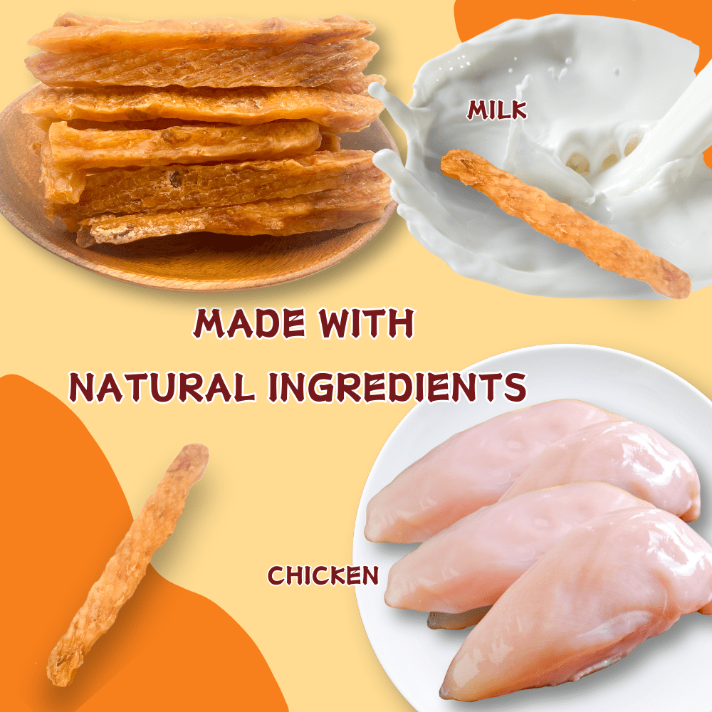 Tender Touch Chicken & Milk Stick Dog Treats, Calcium-Rich for Bone Health, 1.32 Pound