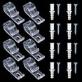 thumbnail image 4 of Binxus 18 Sets Roller Shade Clear Safety Chain and Cord Guide Fixation Hook P Clip Blind Cord Holder Fixation Hook Fixation Hook for Bead Chain for Roller Blinds (Clear), 4 of 7