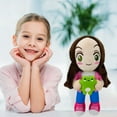 thumbnail image 6 of Lara Campos & Frog Plush,11.8"Green Frog Plush Dolls Cute Frog Stuffed Animal,Soft Huggable Cartoon Plush Toys for Home Decor or Gifts, 6 of 7